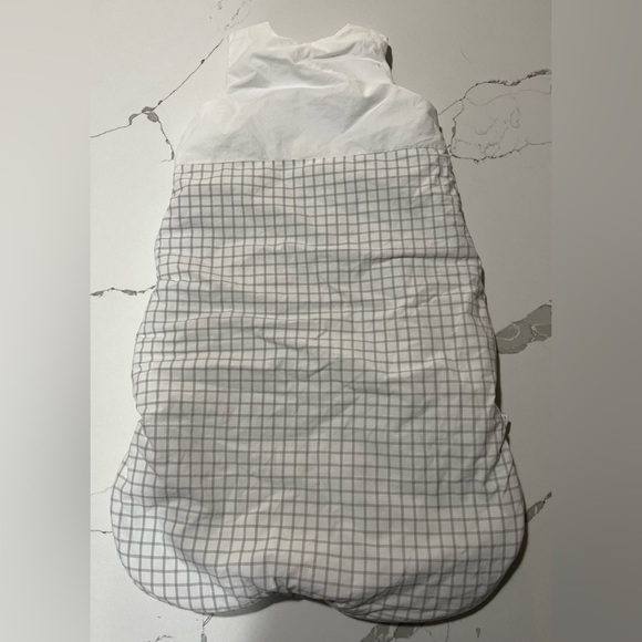 Jacadi Grey 100% Cotton Fully Lined & Padded Zip Sleep Sack-0-6Mos. - Picture 2 of 3